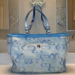 Coach Diaper Bag, Vintage, Baby Blue Color